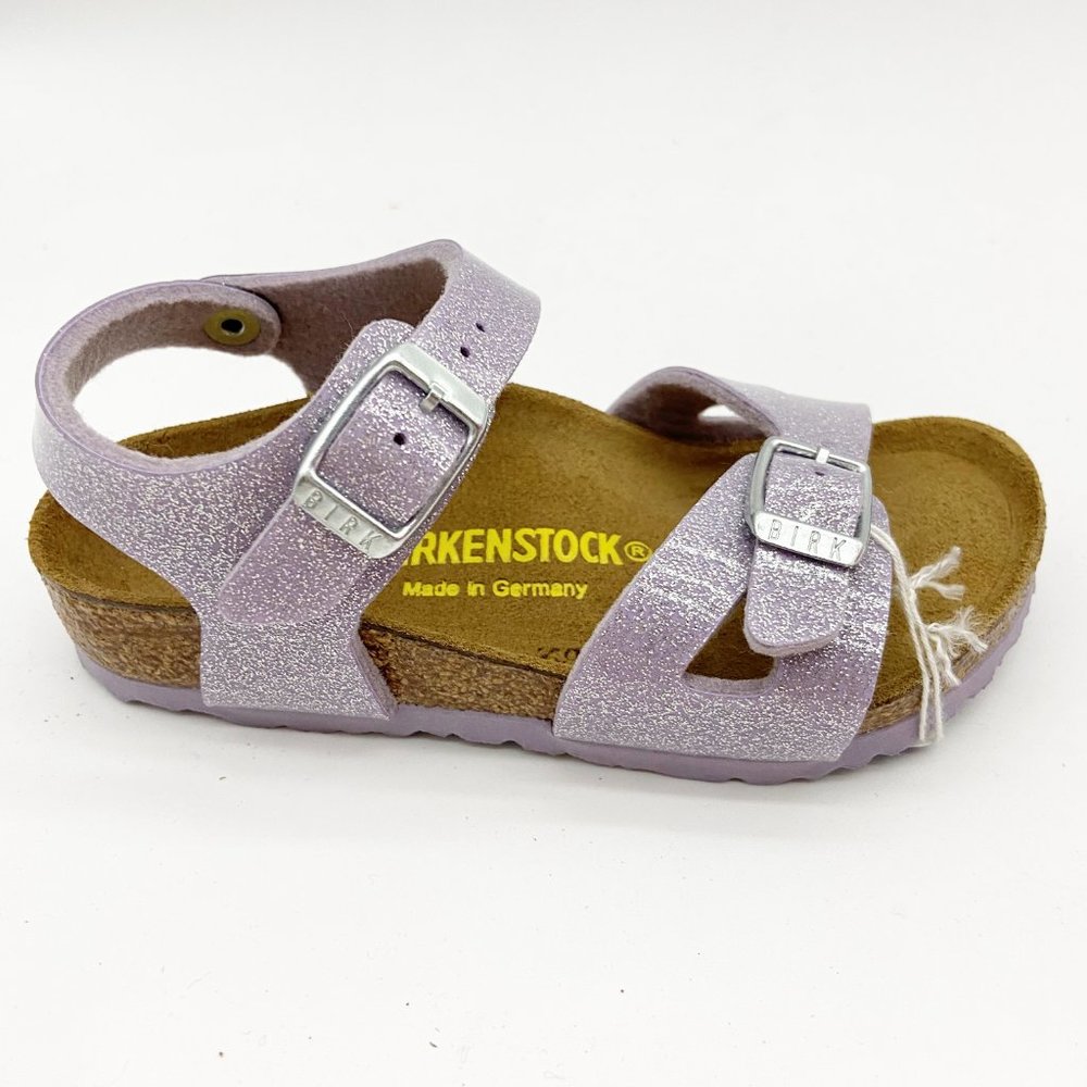 Birkenstock Rio Kids Magic Galaxy Lavender Purple Sandal Size Narrow Fit